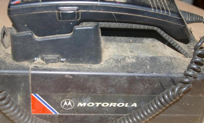 Transportable Motorola phone used in forestry situations and very dirty